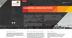 Desktop Screenshot of canberracomms.com.au